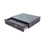 CONTROLTEK® Metal Cash Drawer, Coin/Cash, 10 Compartments, 16 x 11.25 x 2.25, Black (CNK500122) Each