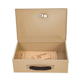 CONTROLTEK® Heavy Duty Fire Retardant Box, 1 Compartment, 12.75 x 8.25 x 4, Sand (CNK500123) Each