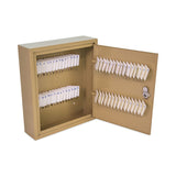 CONTROLTEK® Key Lockable Key Cabinet, 60-Key, Metal, Sand, 10.63 x 3 x 12.13 (CNK500131) Each