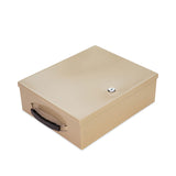 CONTROLTEK® Jumbo Locking Cash Box, 1 Compartment, 14.38 x 11 x 4.13, Sand (CNK500134) Each