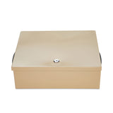 CONTROLTEK® Jumbo Locking Cash Box, 1 Compartment, 14.38 x 11 x 4.13, Sand (CNK500134) Each
