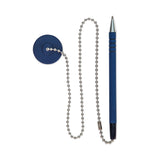 CONTROLTEK® Antimicrobial Ballpoint Counter Pen, Medium, 1 mm, Blue Ink, Blue (CNK555566) Each