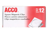 ACCO Magnetic Clip, 1.13" Jaw Capacity, Silver, 12/Pack (ACC72133) Each