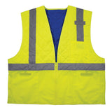 ergodyne® Chill-Its 6668 Class 2 Hi-Vis Safety Cooling Vest, Polymer, X-Large, Lime, Ships in 1-3 Business Days (EGO12715) Each