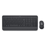 Logitech® Signature MK650 Wireless Keyboard and Mouse Combo for Business, 2.4 GHz Frequency/32 ft Wireless Range, Graphite (LOG920010909) Each