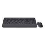 Logitech® Signature MK650 Wireless Keyboard and Mouse Combo for Business, 2.4 GHz Frequency/32 ft Wireless Range, Graphite (LOG920010909) Each