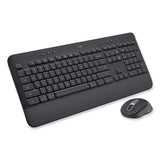 Logitech® Signature MK650 Wireless Keyboard and Mouse Combo for Business, 2.4 GHz Frequency/32 ft Wireless Range, Graphite (LOG920010909) Each