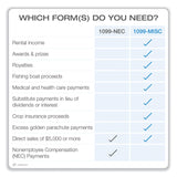 TOPS 4-Part 1099-MISC Tax Form Kit with Security Envelopes and Tax Forms Helper, 8 x 5, 2 Forms/Sheet, 10 Forms Total (TOP22907KIT) Pack of 10