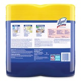 LYSOL® Brand Disinfecting Wipes, 1-Ply, 7 x 7.25, Lemon and Lime Blossom, White, 80 Wipes/Canister, 2 Canisters/Pack (RAC80296PK) Pack of 2