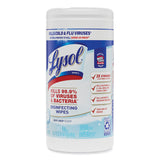 LYSOL® Brand Disinfecting Wipes, 1-Ply, 7 x 7.25, Crisp Linen, White, 80 Wipes/Canister (RAC89346) Each