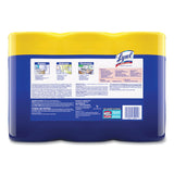 LYSOL® Brand Disinfecting Wipes, 1-Ply, 7 x 7.25, Lemon and Lime Blossom, White, 80 Wipes/Canister, 3 Canisters/Pack (RAC84251PK) Pack of 3
