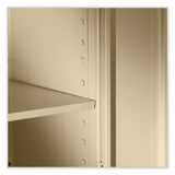 Tennsco 72" High Standard Cabinet (Assembled), 36w x 18d x 72h, Black (TNN7218BLK) Each