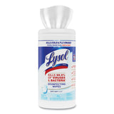 LYSOL® Brand Disinfecting Wipes, 1-Ply, 7 x 7.25, Crisp Linen, White, 80 Wipes/Canister (RAC89346) Each