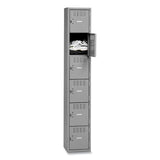 Tennsco Box Compartments, Single Stack, 12w x 18d x 72h, Medium Gray (TNNBS6121812AMG) Each
