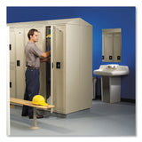 Tennsco Sixteen Box Compartments and Coat Bar, 72w x 18d x 72h, Sand (TNNSRS721872ASD) Each