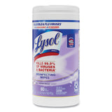 LYSOL® Brand Disinfecting Wipes, 1-Ply, 7 x 7.25, Early Morning Breeze, White, 80 Wipes/Canister, 6 Canisters/Carton (RAC89347CT) Case of 6
