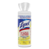 LYSOL® Brand Disinfecting Wipes, 1-Ply, 7 x 7.25, Lemon and Lime Blossom, White, 35 Wipes/Canister (RAC81145) Each