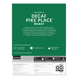 Starbucks® Pike Place Decaf Coffee K-Cups, 96/Carton (SBK011111161CT) Case of 96