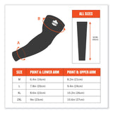 ergodyne® Chill-Its 6690 Performance Knit Cooling Arm Sleeve, Polyester/Spandex, 2X-Large, Blue, 2 Sleeves, Ships in 1-3 Business Days (EGO12186) Each