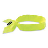 ergodyne® Chill-Its 6700 Cooling Bandana Polymer Tie Headband, One Size Fits Most, Lime, Ships in 1-3 Business Days (EGO12301) Each