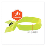 ergodyne® Chill-Its 6700 Cooling Bandana Polymer Tie Headband, One Size Fits Most, Lime, Ships in 1-3 Business Days (EGO12301) Each