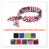 ergodyne® Chill-Its 6700 Cooling Bandana Polymer Tie Headband, One Size Fits Most, Stars and Stripes, Ships in 1-3 Business Days (EGO12303) Each