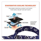 ergodyne® Chill-Its 6700 Cooling Bandana Polymer Tie Headband, One Size Fits Most, Navy Western (EGO12306) Each