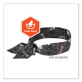 ergodyne® Chill-Its 6700 Cooling Bandana Polymer Tie Headband, One Size Fits Most, Skulls, Ships in 1-3 Business Days (EGO12329) Each