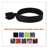 ergodyne® Chill-Its 6700 Cooling Bandana Polymer Tie Headband, One Size Fits Most, Black, Ships in 1-3 Business Days (EGO12332) Each