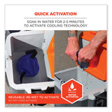 ergodyne® Chill-Its 6715 Hard Hat Cooling Pad - Polymers, 7 x 6.5, Blue, Ships in 1-3 Business Days (EGO12337) Each