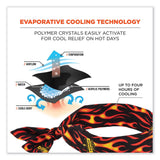 ergodyne® Chill-Its 6700 Cooling Bandana Polymer Tie Headband, One Size Fits Most, Flames, Ships in 1-3 Business Days (EGO12341) Each