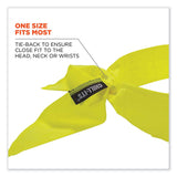 ergodyne® Chill-Its 6702 Cooling Embedded Polymers Tie Bandana, One Size Fits Most, Lime, Ships in 1-3 Business Days (EGO12397) Each