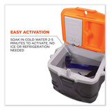 ergodyne® Chill-Its 6702 Cooling Embedded Polymers Tie Bandana, One Size Fits Most, Solid Blue, Ships in 1-3 Business Days (EGO12399) Each