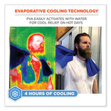 ergodyne® Chill-Its 6602 Evaporative PVA Cooling Towel, 29.5 x 13, One Size Fits Most, PVA, Blue, 50/Pack, Ships in 1-3 Business Days (EGO12410) Each