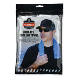 ergodyne® Chill-Its 6601 Economy Evaporative PVA Cooling Towel, 29.5 x 13, One Size Fits Most, PVA, Blue, Ships in 1-3 Business Days (EGO12411) Each