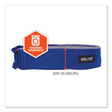 ergodyne® Chill-Its 6605 High-Perform Terry Cloth Sweatband, Cotton Terry Cloth, One Size Fits Most, Blue, Ships in 1-3 Business Days (EGO12425) Each