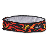 ergodyne® Chill-Its 6605 High-Performance Terry Cloth Sweatband, Cotton Terry Cloth, One Size, Flames, Ships in 1-3 Business Days (EGO12429) Each