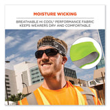 ergodyne® Chill-Its 6605 High-Perform Terry Cloth Sweatband, Cotton Terry Cloth, One Size Fits Most, Lime, Ships in 1-3 Business Days (EGO12431) Each