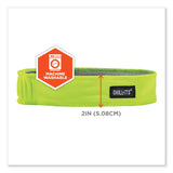 ergodyne® Chill-Its 6605 High-Perform Terry Cloth Sweatband, Cotton Terry Cloth, One Size Fits Most, Lime, Ships in 1-3 Business Days (EGO12431) Each