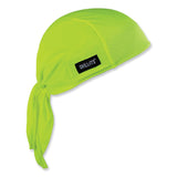 ergodyne® Chill-Its 6615 High-Perform Bandana Doo Rag with Terry Cloth Sweatband, One Size Fits Most, Lime, Ships in 1-3 Business Days (EGO12476) Each