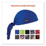 ergodyne® Chill-Its 6615 High-Perform Bandana Doo Rag with Terry Cloth Sweatband, One Size Fits Most, Blue, Ships in 1-3 Business Days (EGO12481) Each
