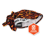 ergodyne® Chill-Its 6615 High-Performance Bandana Doo Rag with Terry Cloth Sweatband, One Size, Flames, Ships in 1-3 Business Days (EGO12485) Each