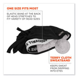 ergodyne® Chill-Its 6615 High-Performance Bandana Doo Rag with Terry Cloth Sweatband, One Size, Black, Ships in 1-3 Business Days (EGO12487) Each