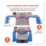 ergodyne® Chill-Its 6604 Multipurpose Cleaning Cooling Towel, 35x8, One Size Fit Most, Microfiber/PVA, Blue, Ships in 1-3 Business Days (EGO12490) Each