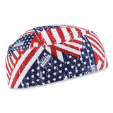 ergodyne® Chill-Its 6630 High-Performance Terry Cloth Skull Cap, Polyester, One Size, Stars and Stripes, Ships in 1-3 Business Days (EGO12506) Each