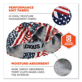 ergodyne® Chill-Its 6630 High-Performance Terry Cloth Skull Cap, Polyester, One Size, Stars and Stripes, Ships in 1-3 Business Days (EGO12506) Each