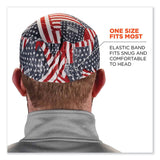 ergodyne® Chill-Its 6630 High-Performance Terry Cloth Skull Cap, Polyester, One Size, Stars and Stripes, Ships in 1-3 Business Days (EGO12506) Each