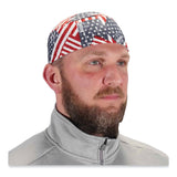 ergodyne® Chill-Its 6630 High-Performance Terry Cloth Skull Cap, Polyester, One Size, Stars and Stripes, Ships in 1-3 Business Days (EGO12506) Each