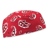 ergodyne® Chill-Its 6630 High-Performance Terry Cloth Skull Cap, Polyester, One Size Fits Most, Red Western, Ships in 1-3 Business Days (EGO12508) Each