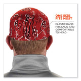ergodyne® Chill-Its 6630 High-Performance Terry Cloth Skull Cap, Polyester, One Size Fits Most, Red Western, Ships in 1-3 Business Days (EGO12508) Each